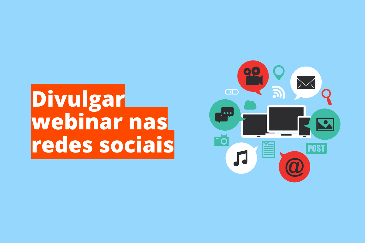 Divulgar webinar nas redes sociais