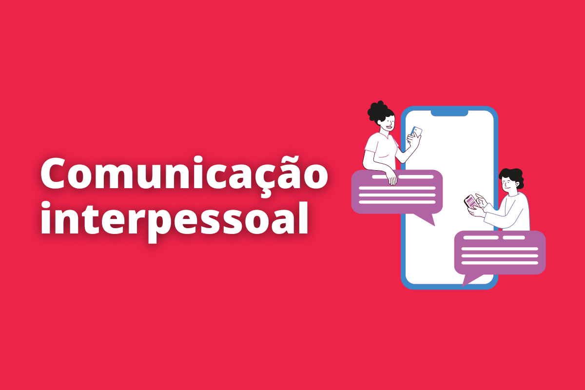 a imagem ilustra uma comunicação interpessoal