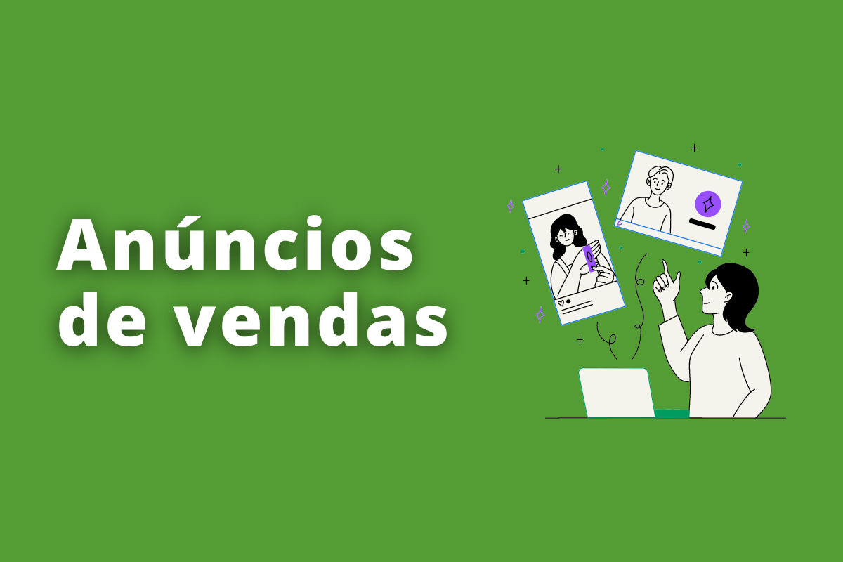 a imagem ilustra sobre anúncios de vendas