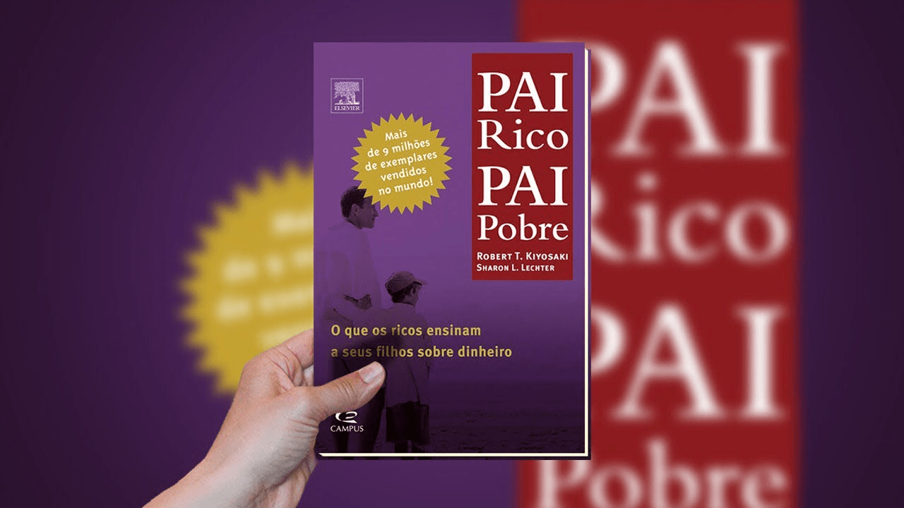 imagem ilustra o livro Pai Rico, Pai Pobre que é um exemplo de livros sobre investimentos