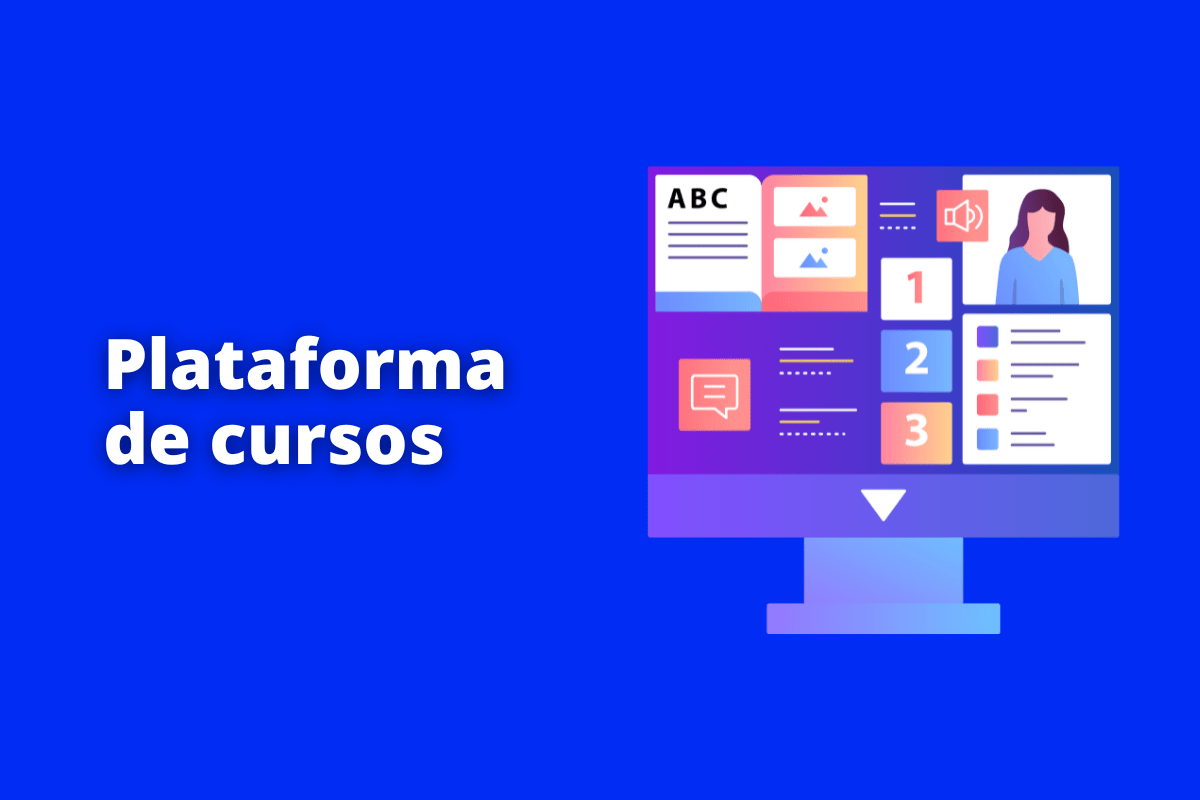 a imagem ilustra uma plataforma de cursos