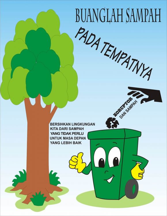 Membuat Poster Bertema Lingkungan Gambar Poster Lingkungan Hidup Lucu