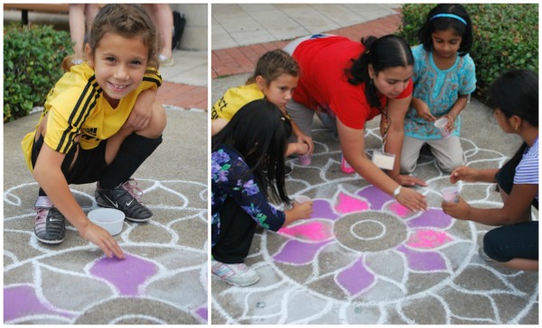 Kids Rangoli Art From India