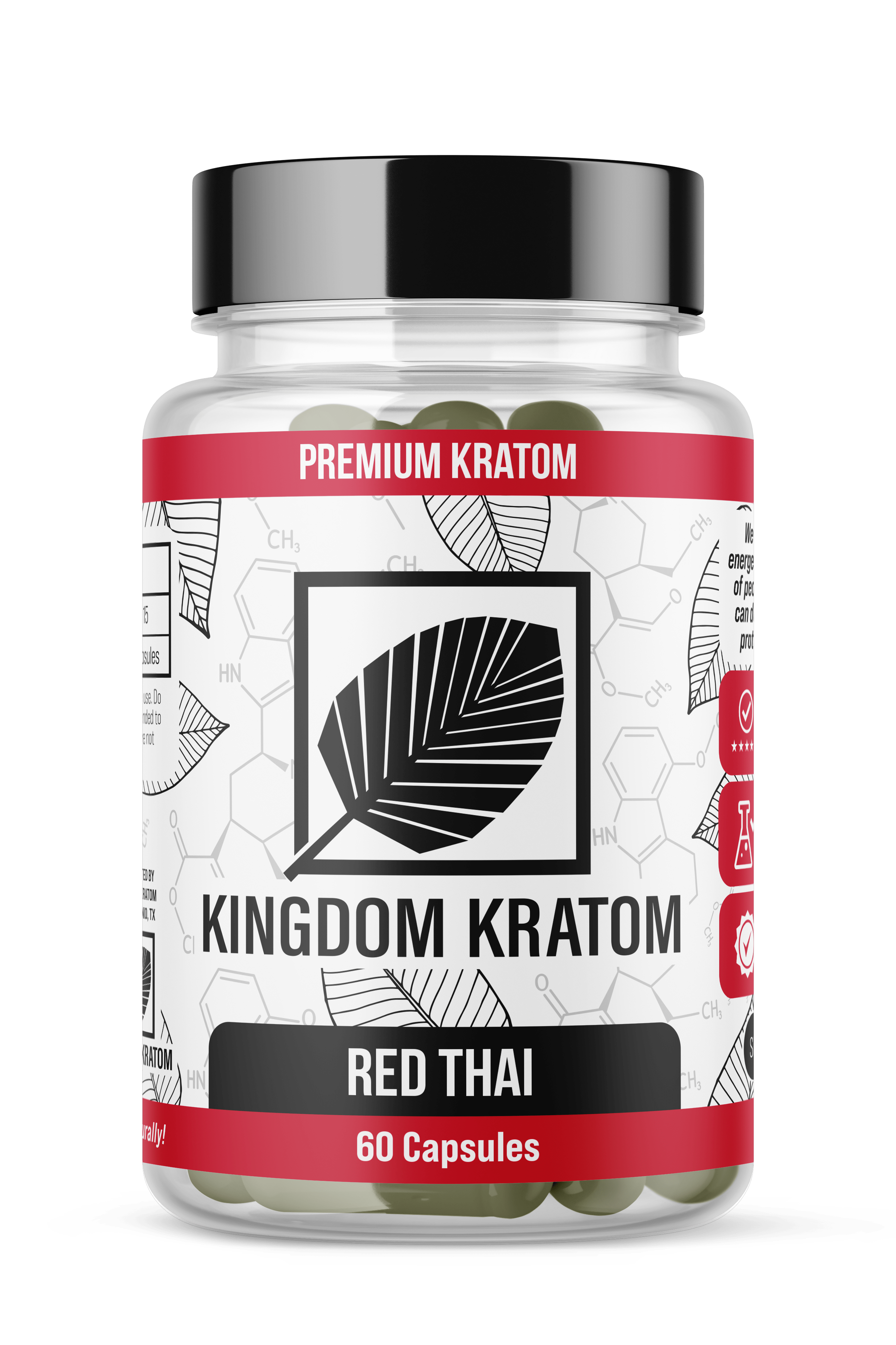 Red Thai Kratom Capsules