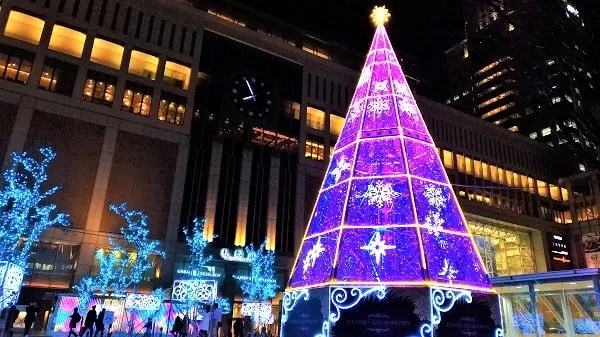 札幌駅南口駅前広場会場 エキヒロイルミネーション