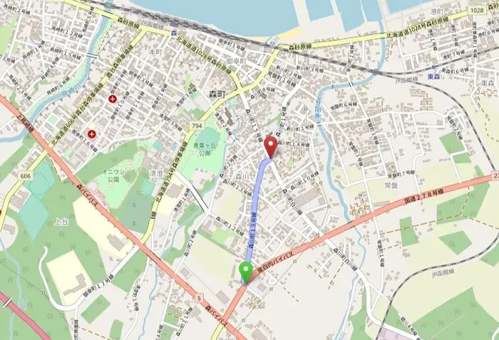 森町 微笑み桜通りマップ