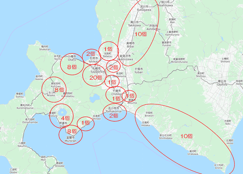 【札幌近郊・道央】桜の名所と穴場を80ヵ所 相関マップ