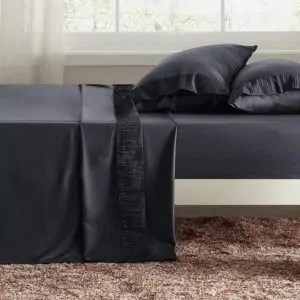 Bedsure Queen Sheets Grey - Soft 1800 Sheets for Queen Size Bed, 4 Pieces Hotel Luxury Queen Sheet Set, Easy Care Polyester Microfiber Cooling Bed Sheet Set