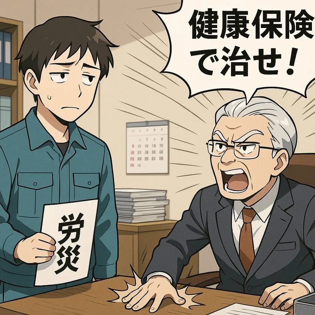 保険でもめる社員と社長
