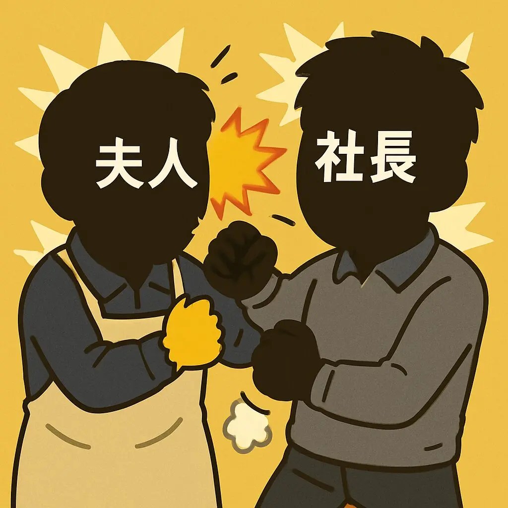 親子喧嘩する人達