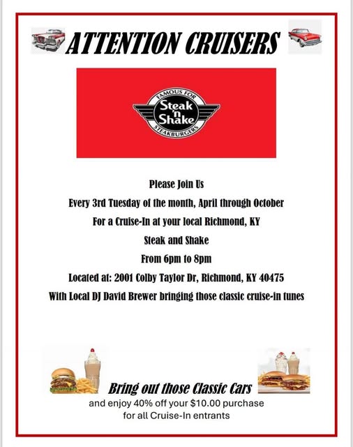 Steak ‘n Shake of Richmond Cruise Night