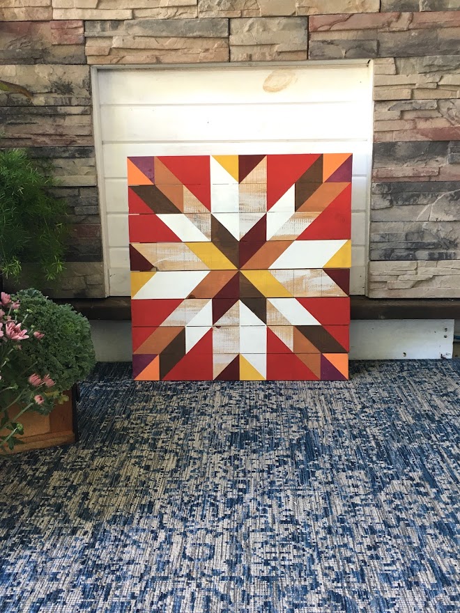 Barn Quilt Pattern Tutorial Pattern Autumn Lake Street Ave