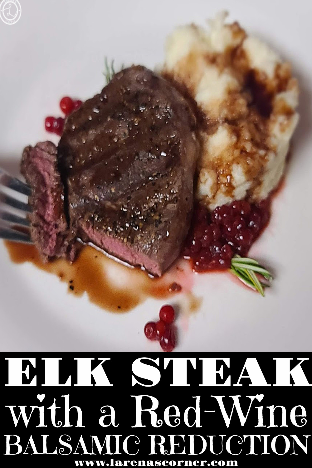 Elk Steak Red Wine Reduction A Sweet And Sour Sauce Over A Tasty Steak