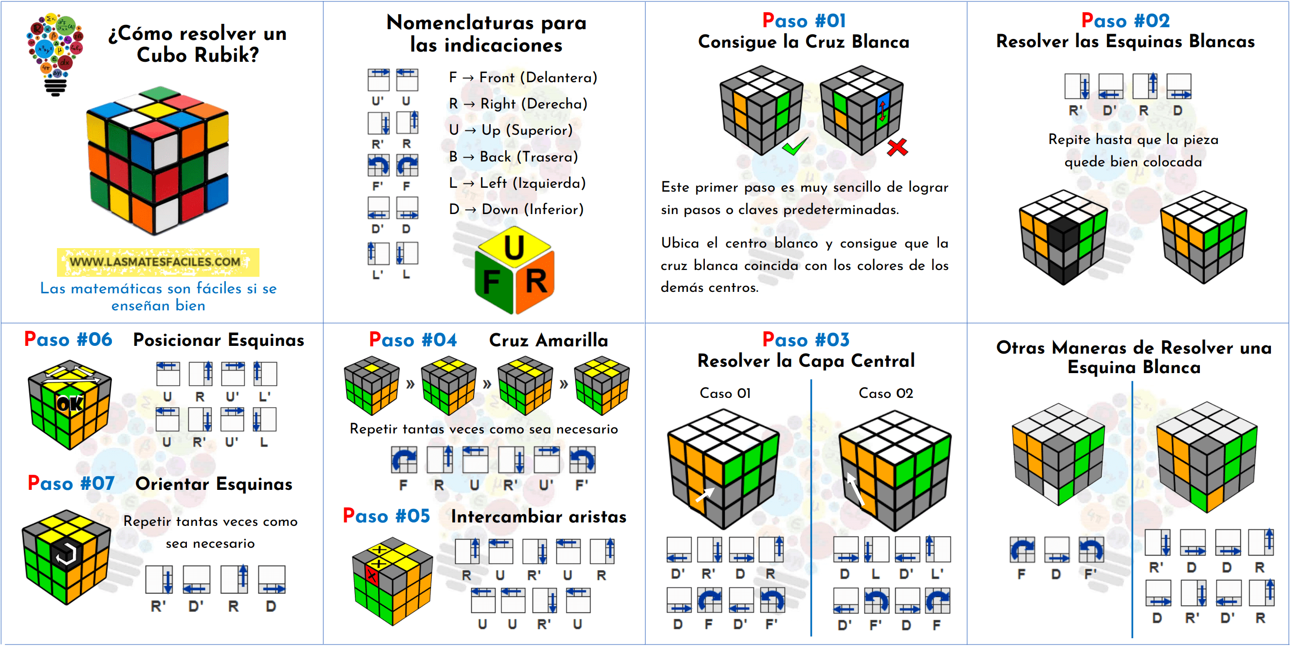 Como Resolver Un Cubo Rubik Mates Faciles