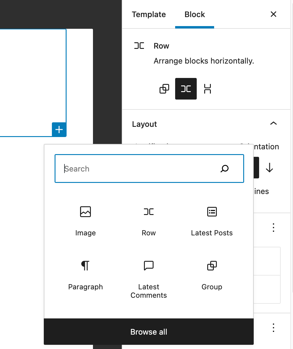 Full site editor location