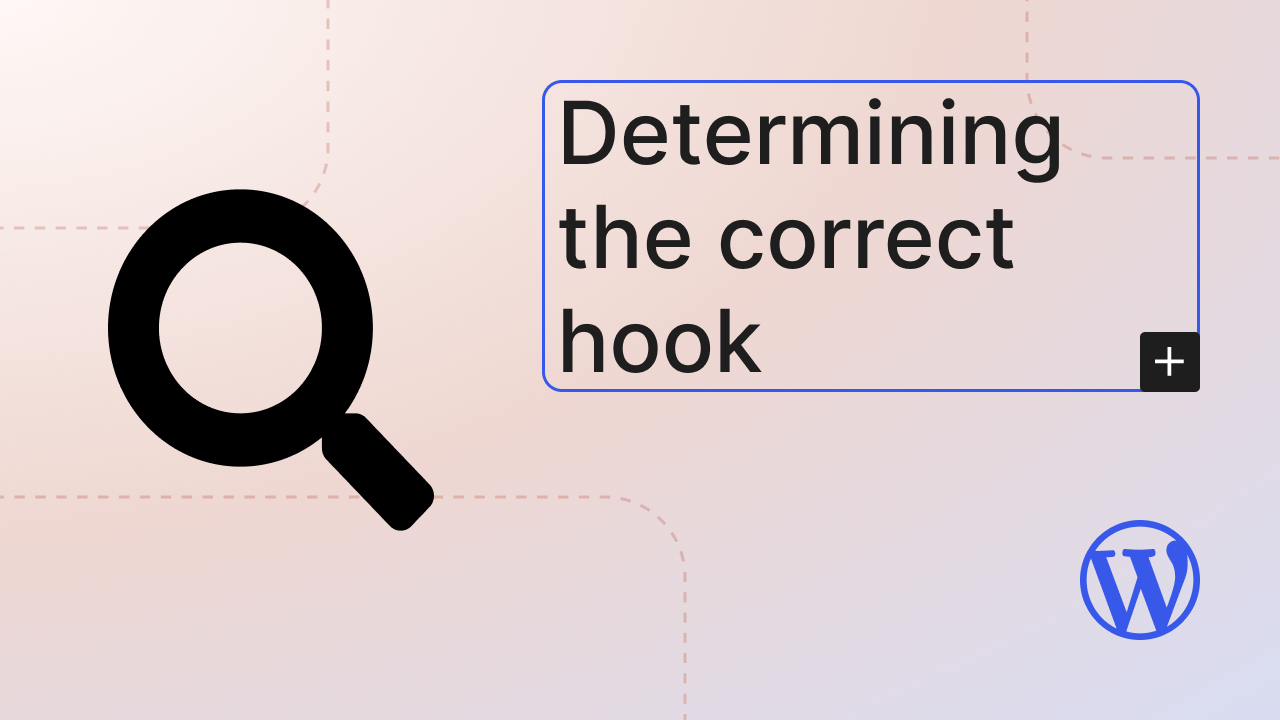Determining the correct hook
