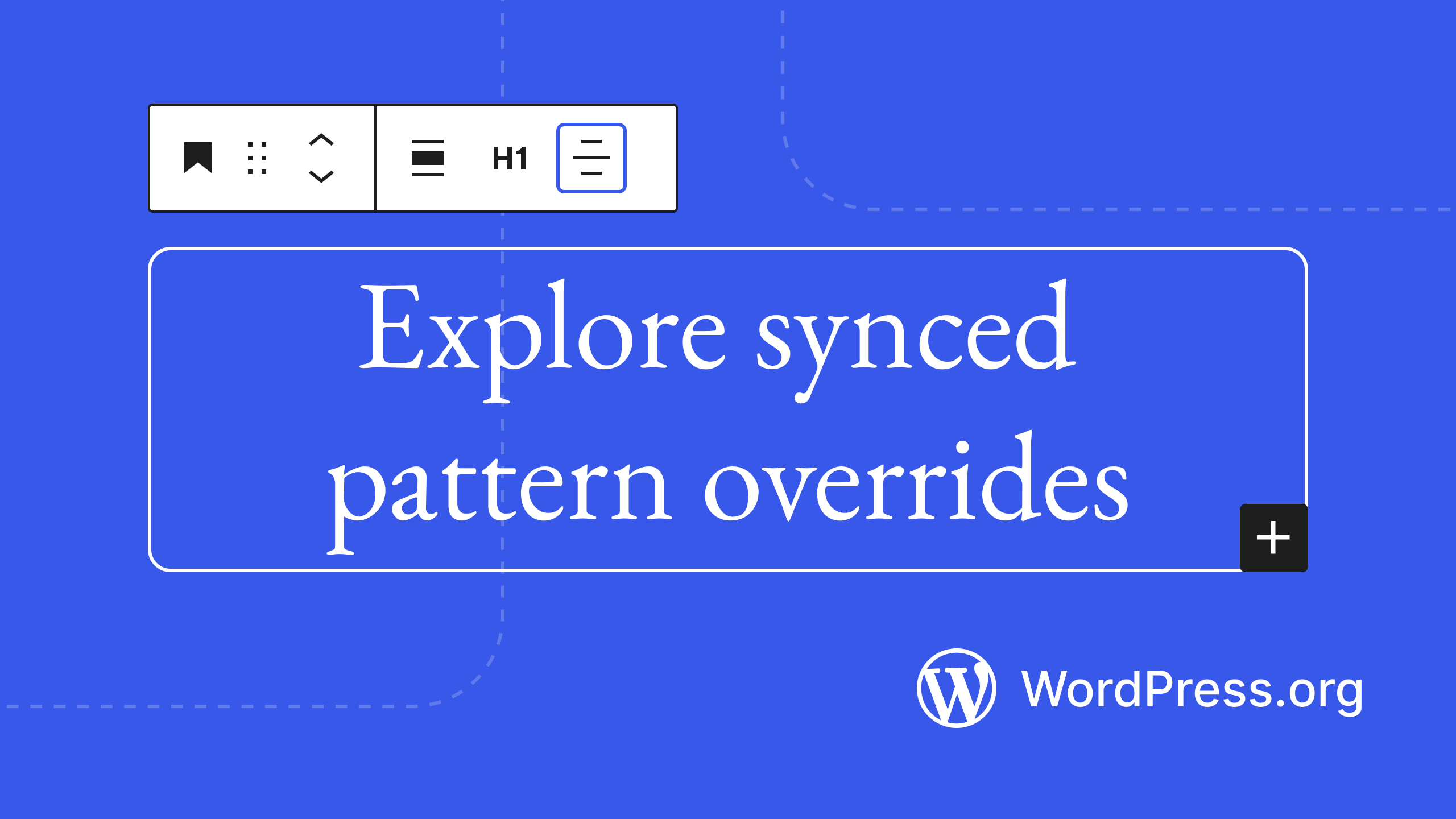 Explore synced pattern overrides