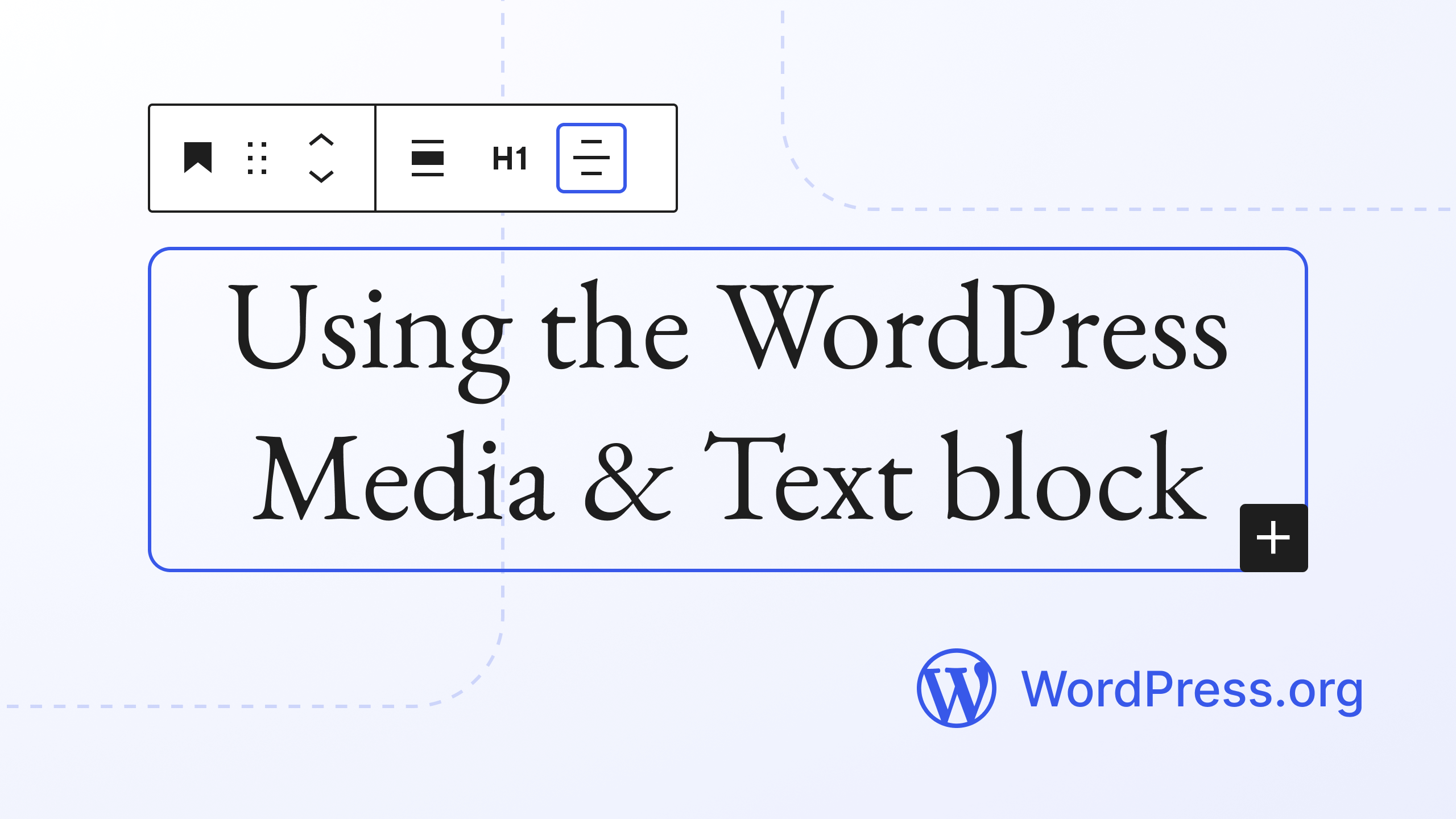 Using the WordPress Media and Text block