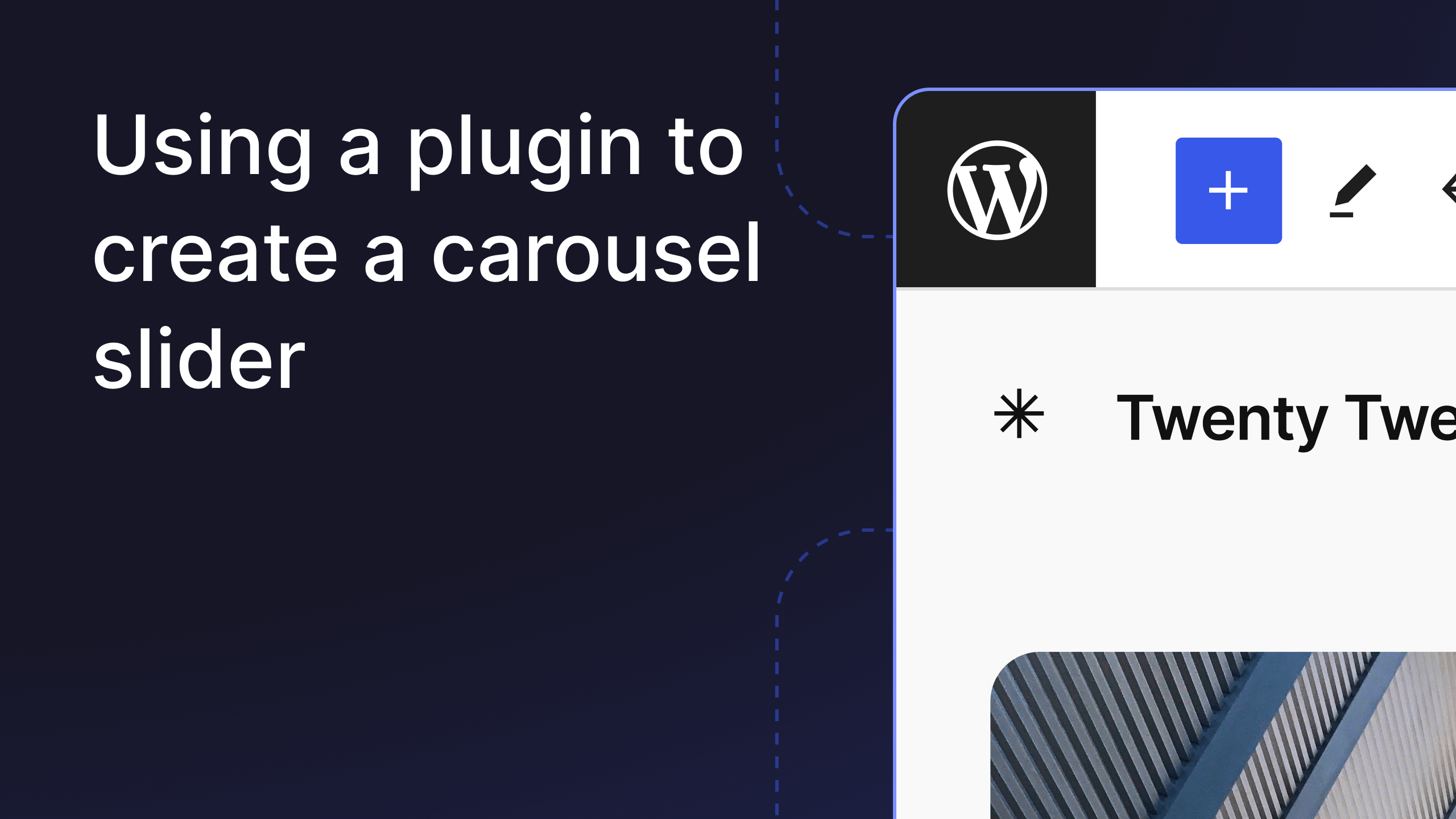 Using a plugin to create a carousel slider