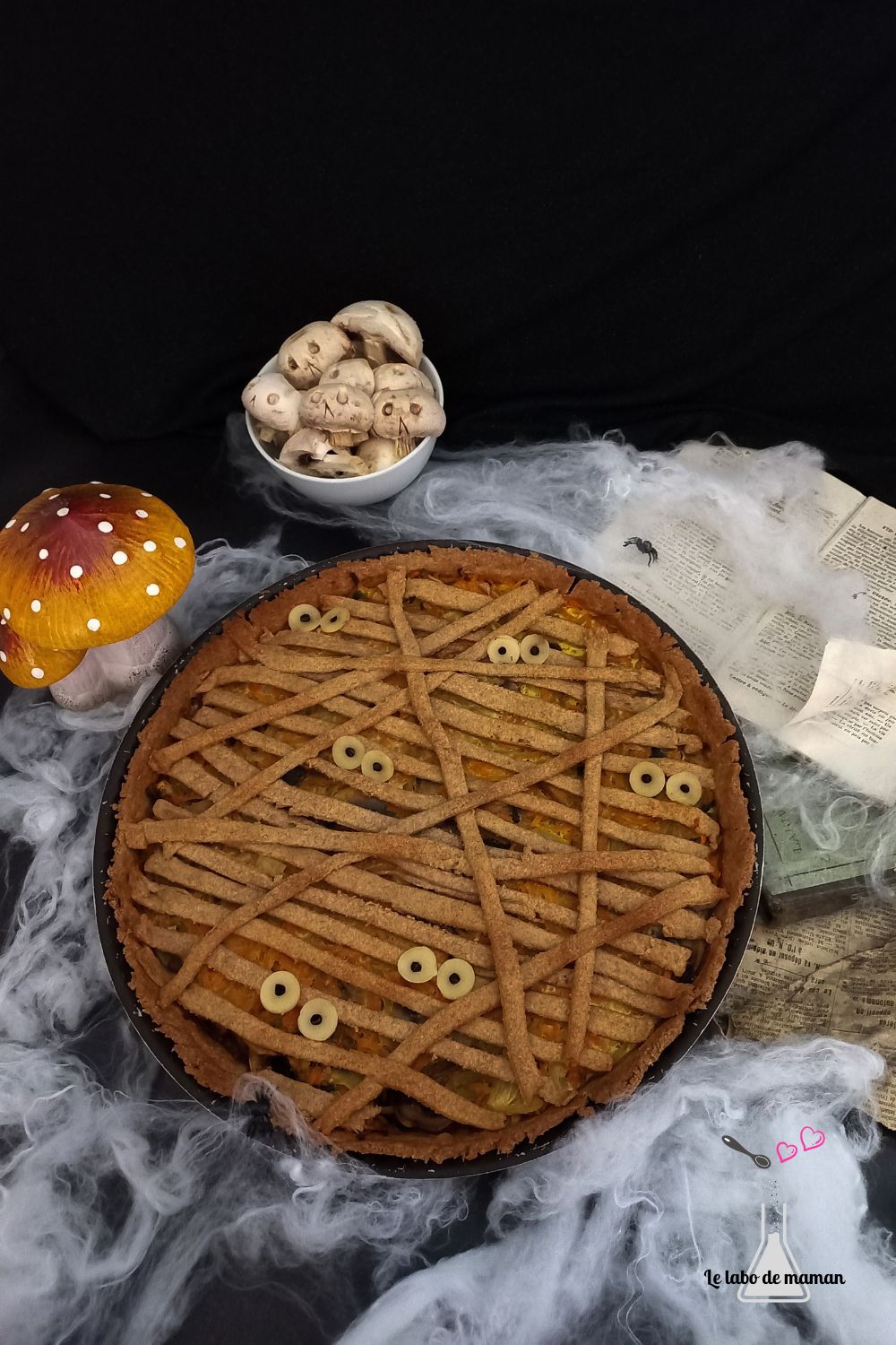 Tarte D Halloween Aux Carottes Et Aux Champignons