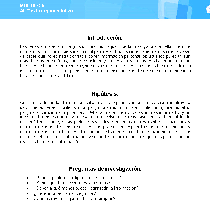 Modulo 5 Actividad Formativa 2 Texto Argumentativo Y Ensayo – Otosection