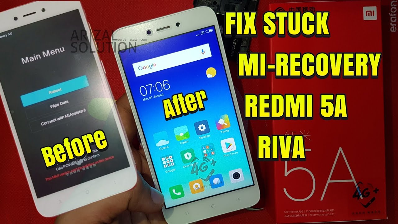 Sinaga Flasher Mengatasi Xiaomi Redmi 5a Riva Mct3b Stuck Recovery