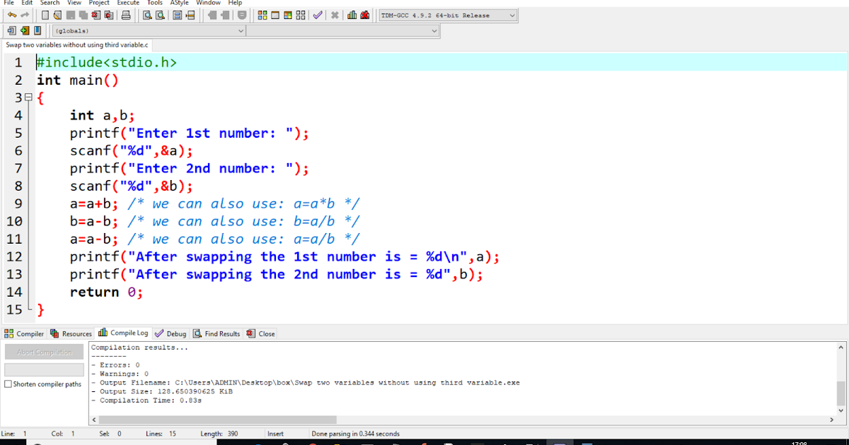 write-a-c-program-to-swap-the-values-of-two-variables-using-pointers