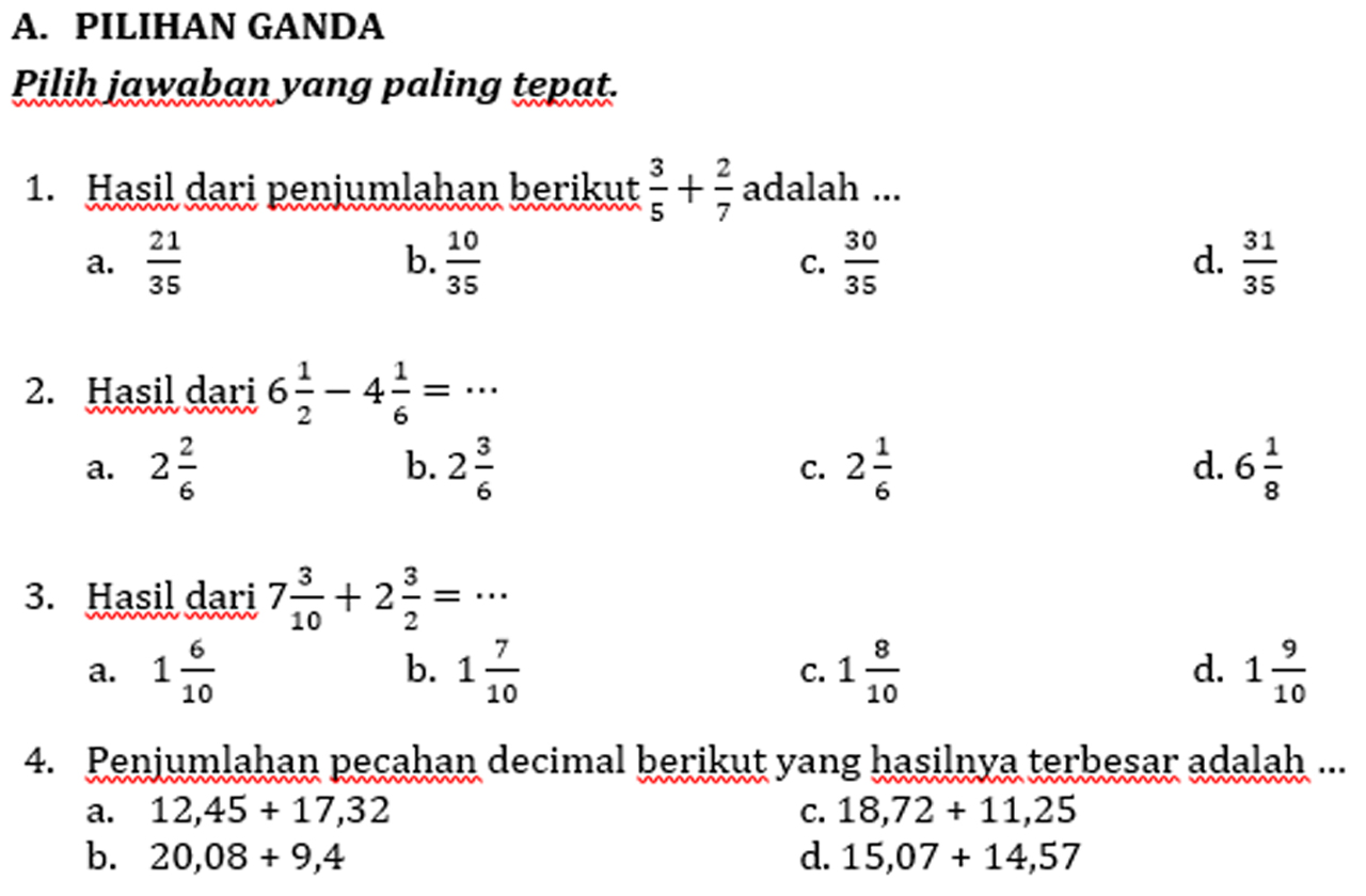 Pembahasan Soal Latihan Pecahan Vol 2 Bab 9 Hal 9 Matematika Kelas 5 Sd