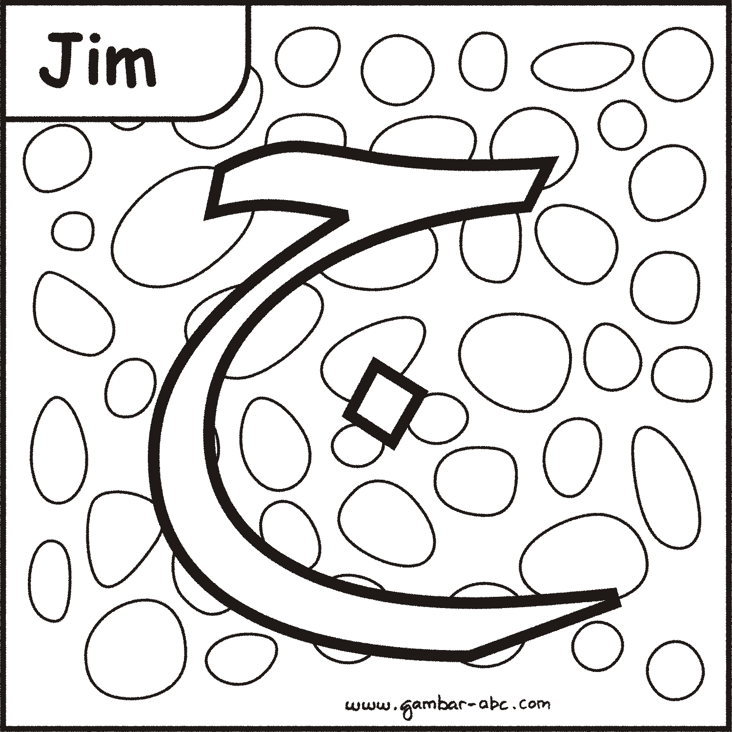 Menggambar Dan Mewarnai Huruf Hijaiyah Dzal Hurufhijaiyah Hijaiyyah