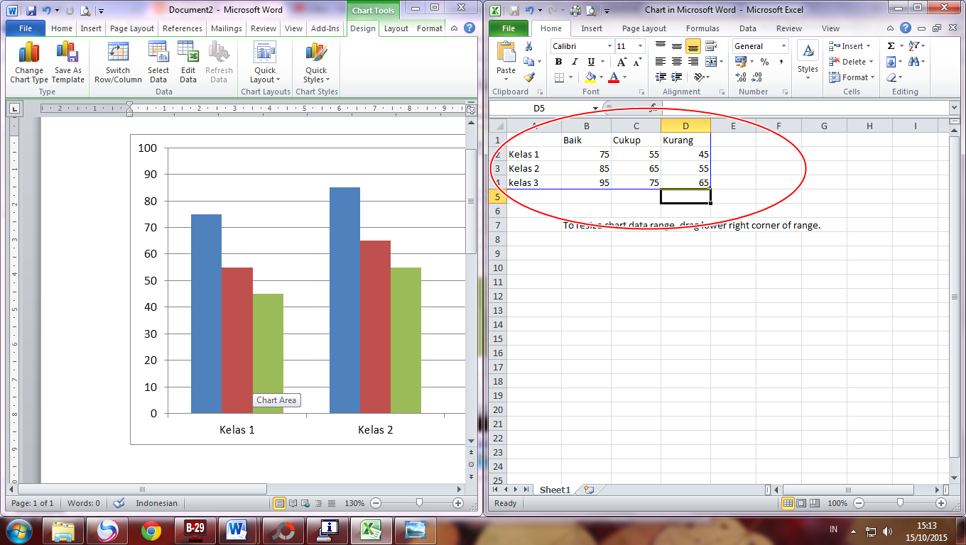 Cara Membuat Diagram Batang Pada Microsoft Word Otosection