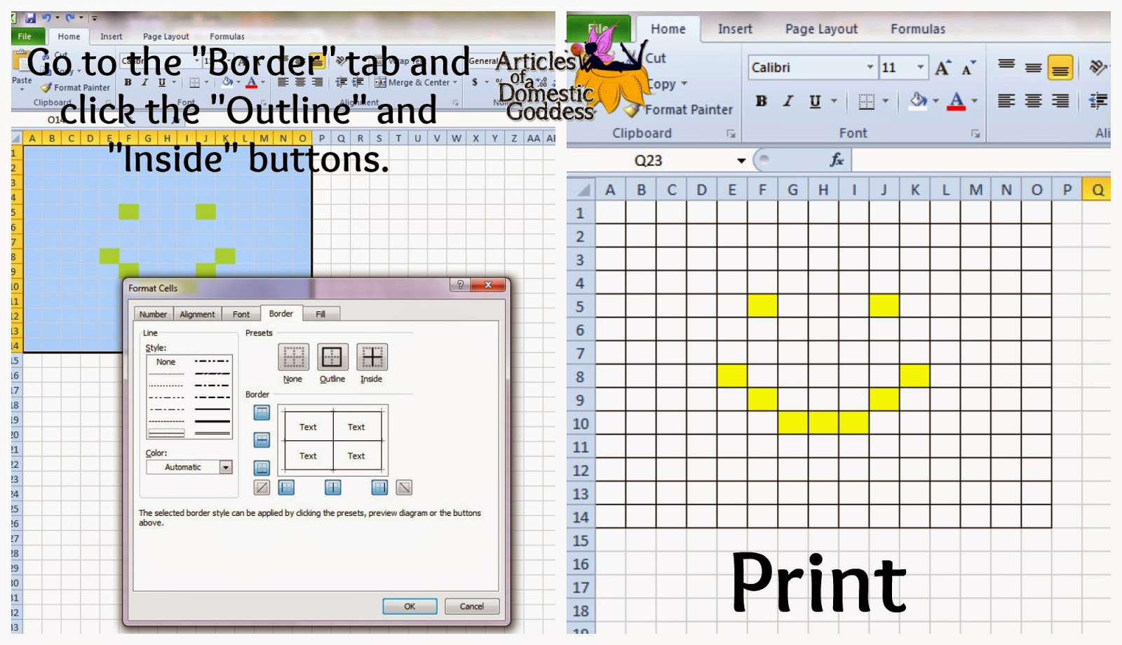 How Do I Print Graph Paper In Excel