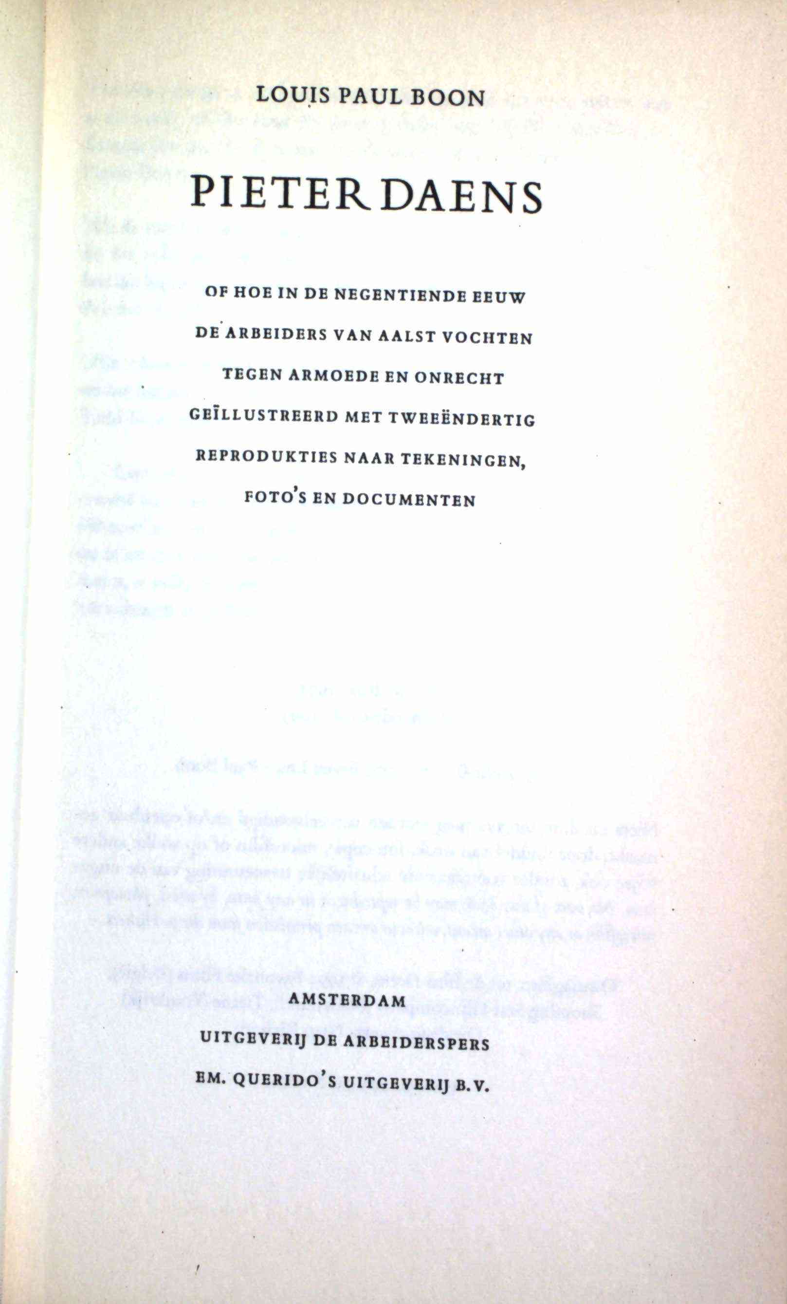 schrijver van pieter daens