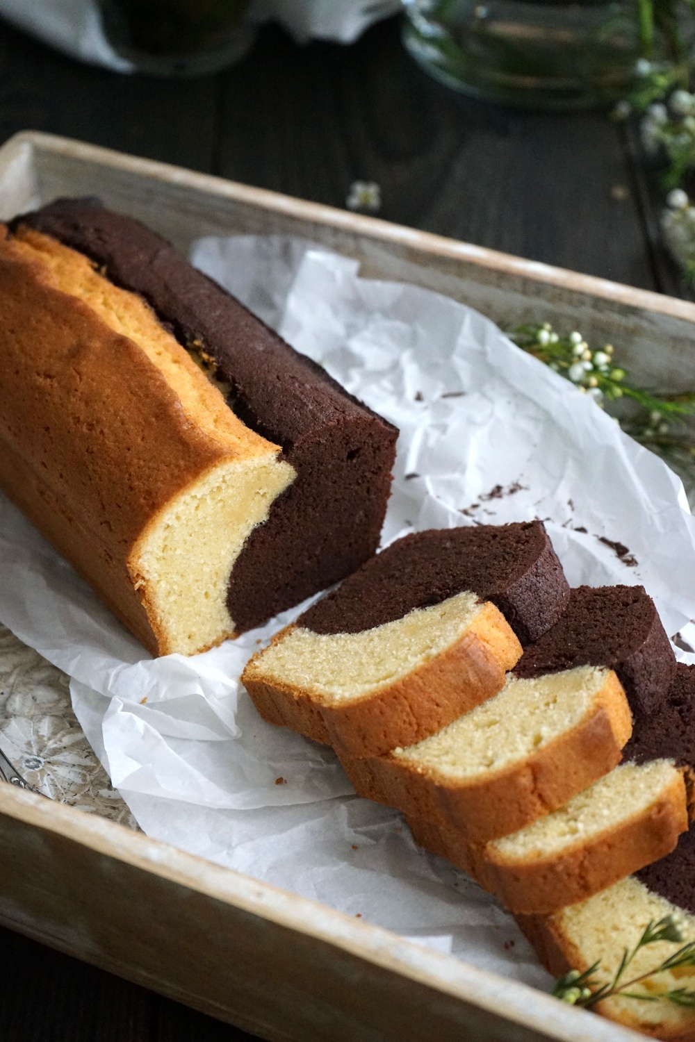 Schokoladen Vanille Kuchen Mein Yin Yang Kuchen
