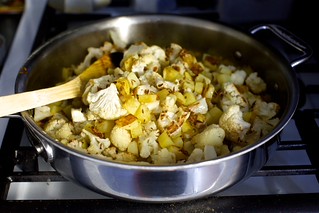 add roasted vegetables