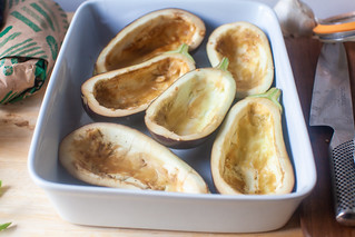 hollowed eggplants