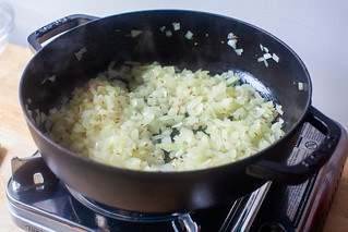cook onions and cumin seed