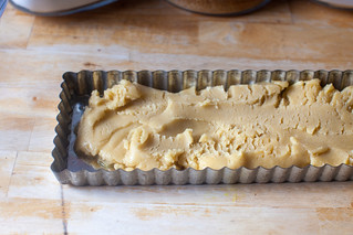 smooth into pan and rest