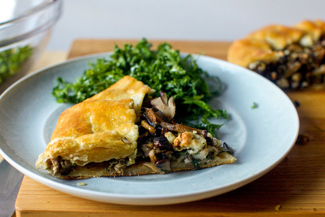wild mushroom and stilton galette