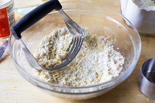 work butter into dry ingredients