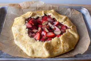 brushed and sugared, ready to bake