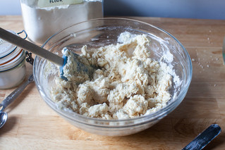 add sour cream and water