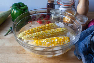 shock the corn in cold water