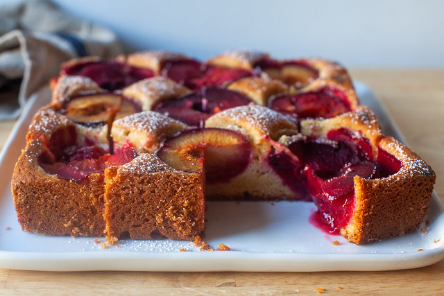 dimply plum cake