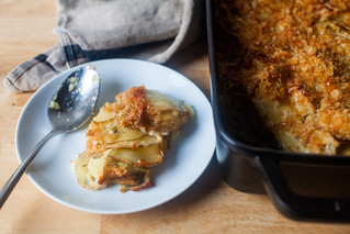 potato and leek gratin
