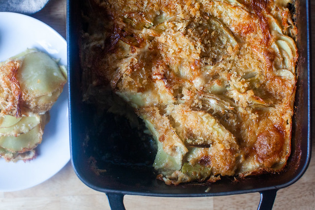 potato leek gratin