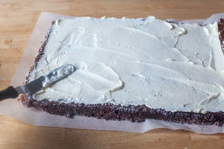 spread with whipped cream