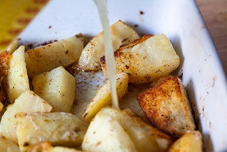 add broth and lemon juice