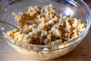 fork-smashed chickpeas