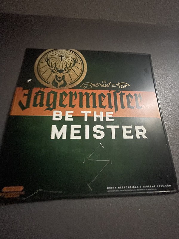 A poster for Jägermeister that says 