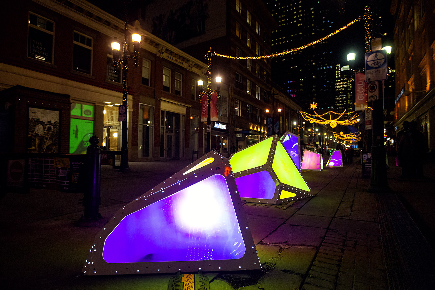 Photos Calgary Glow Fest Lights Illuminate City At Night Livewire Calgary